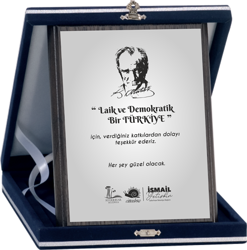 - Ahşap Plaketler - PL-007-M B - 15x20 cm