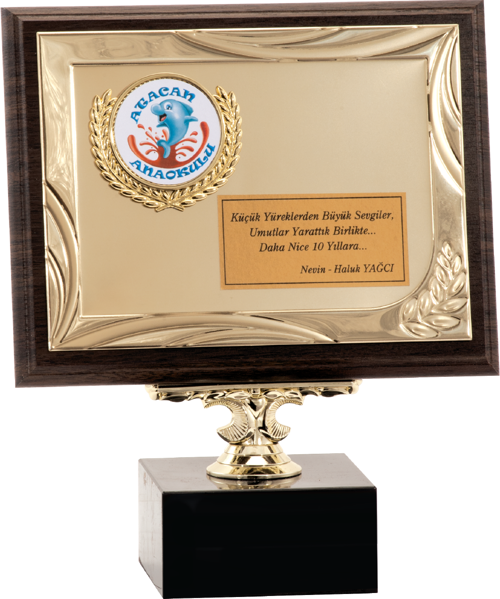 - Ahşap Plaketler - PL-126 B - 18x24 cm