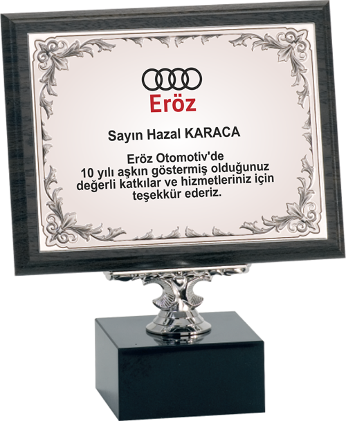 - Ahşap Plaketler - PL-068-M A - 18x24 cm