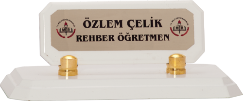 - Ahşap ve Cam Masa İsimlikleri - YZ-004 A - 10 cm