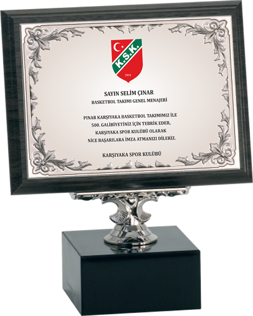 - Ahşap Plaketler - PL-068-M B - 15x20 cm