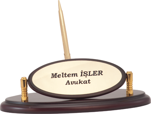 - Ahşap ve Cam Masa İsimlikleri - YZ-010 A - 10 cm
