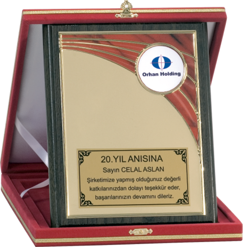 - Ahşap Plaketler - PL-073 A - 18x24 cm