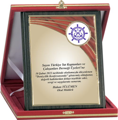 - Ahşap Plaketler - PL-073-M A - 18x24 cm
