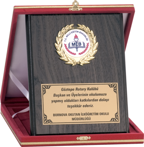 - Ahşap Plaketler - PL-013 A - 18x24 cm