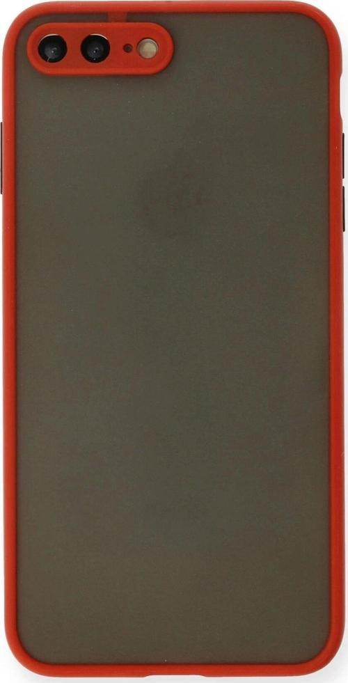 iPhone 7 Plus Kılıf Montreal Silikon Kapak - Kırmızı