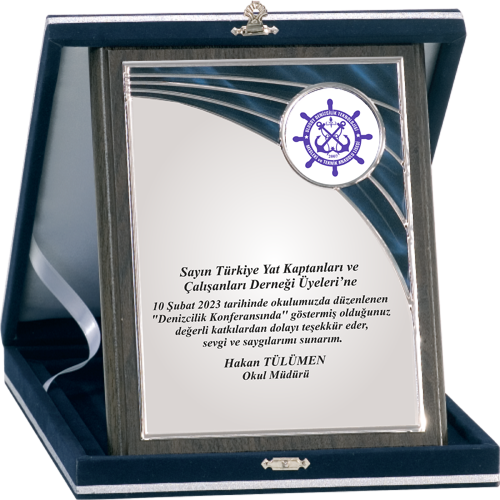 - Ahşap Plaketler - PL-077-M A - 18x24 cm