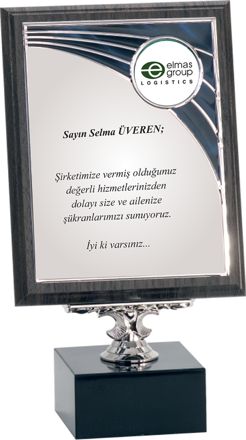 - Ahşap Plaketler - PL-078-M A - 18x24 cm