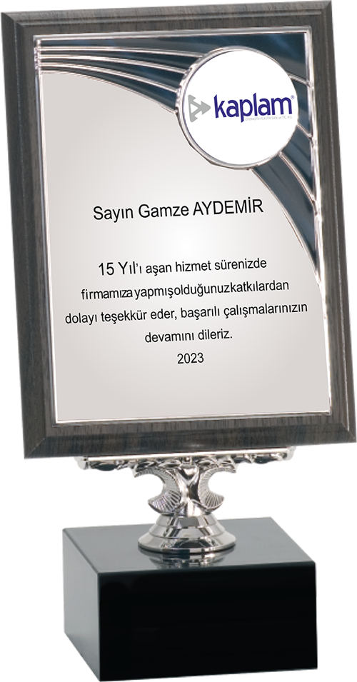 - Ahşap Plaketler - PL-078-M B - 15x20 cm