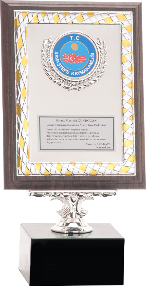 - Ahşap Plaketler - PL-018 B - 15x20 cm