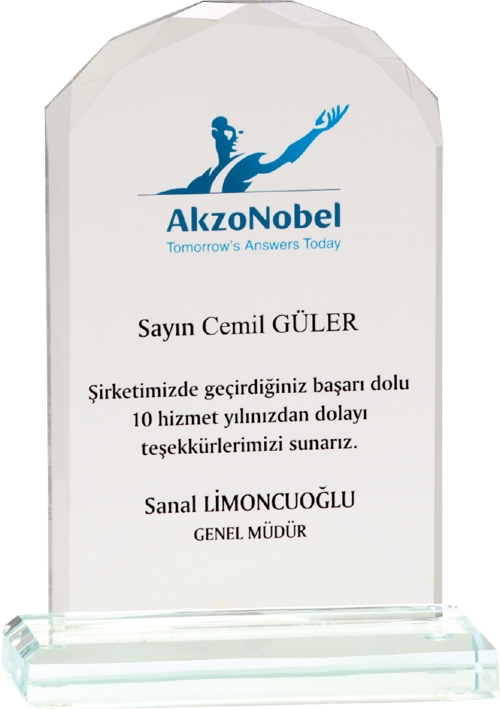 - Cam Plaketler - CM-005 A - 12x18 cm