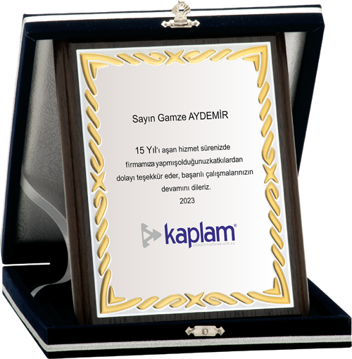 - Ahşap Plaketler - PL-021-M B - 15x20 cm