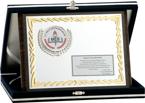 - Ahşap Plaketler - PL-023 A - 18x24 cm