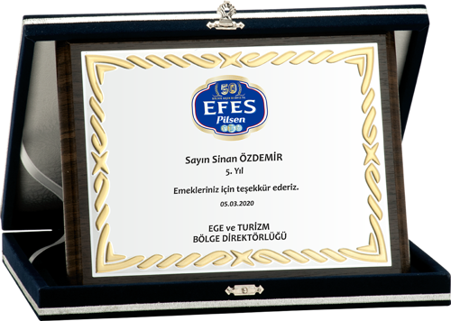 - Ahşap Plaketler - PL-023-M A - 18x24 cm