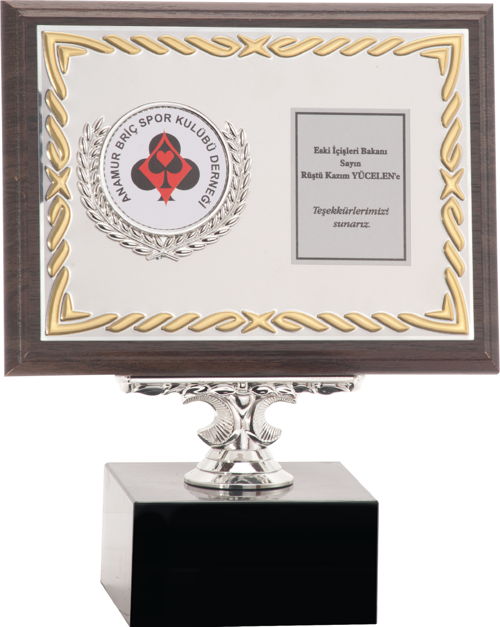 - Ahşap Plaketler - PL-024 B - 15x20 cm