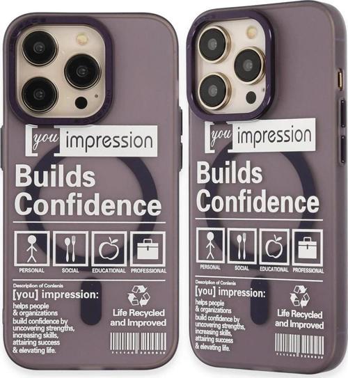 iPhone 14 Pro Kılıf Apollo Magneticsafe Desenli Kapak - Apollo Mor - 6