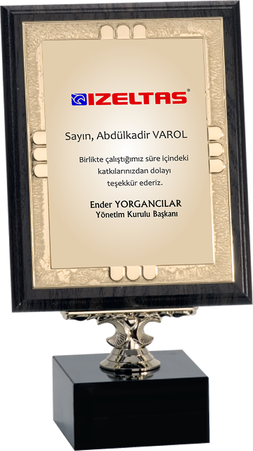 - Ahşap Plaketler - PL-026-M A - 18x24 cm