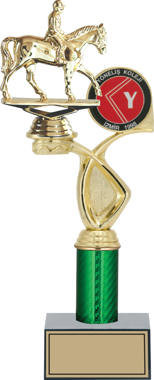 - Figürlü Kupalar - At / Binici Figürlü Kupalar FG-018 C - 34 cm