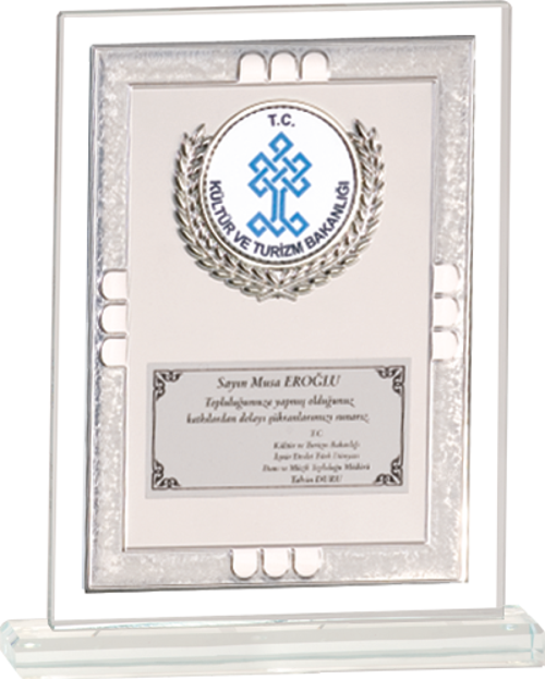 - Cam Plaketler - CM-032 B - 18x21 cm