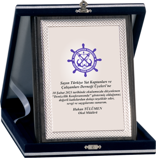 - Ahşap Plaketler - PL-089-M B - 15x20 cm