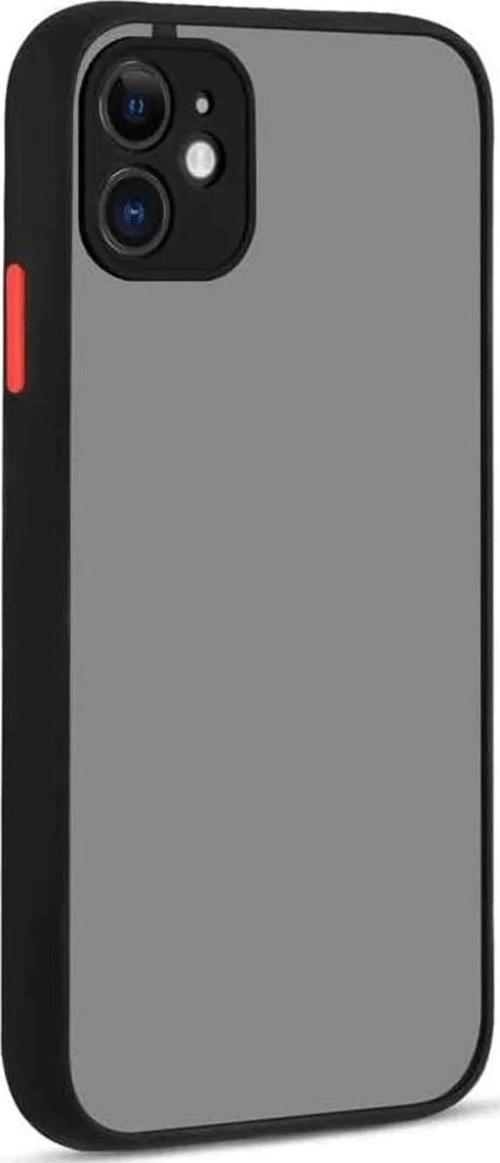 iPhone 12 Kılıf Montreal Silikon Kapak - Siyah
