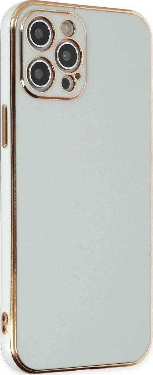 iPhone 12 Pro Max Kılıf Volet Silikon - Açık Yeşil