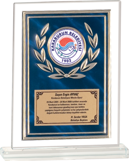 - Cam Plaketler - CM-040 A - 18x21 cm