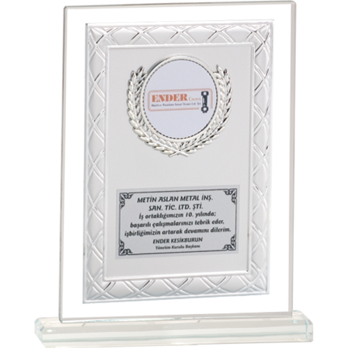 - Cam Plaketler - CM-041 A - 18x21 cm