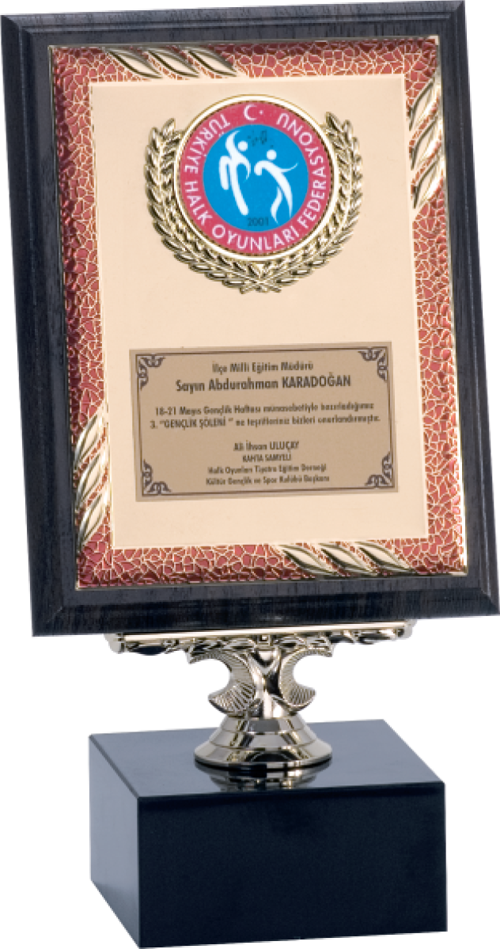 - Ahşap Plaketler - PL-094 B - 15x20 cm