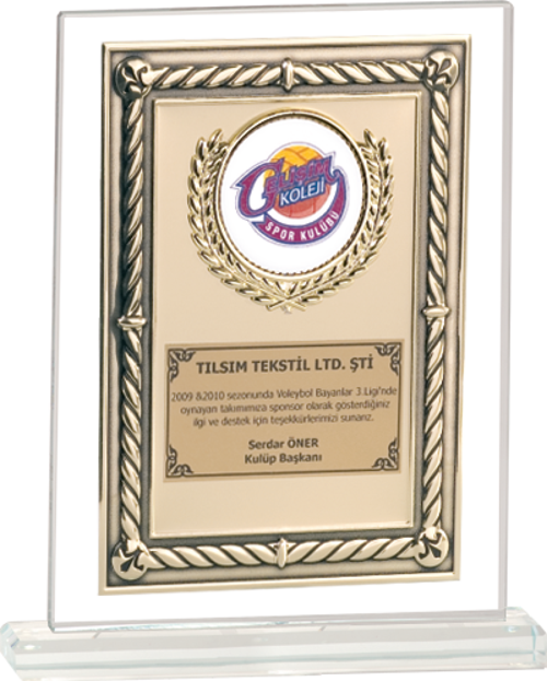 - Cam Plaketler - CM-043 A - 18x21 cm