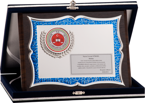 - Ahşap Plaketler - PL-035 A - 18x24 cm