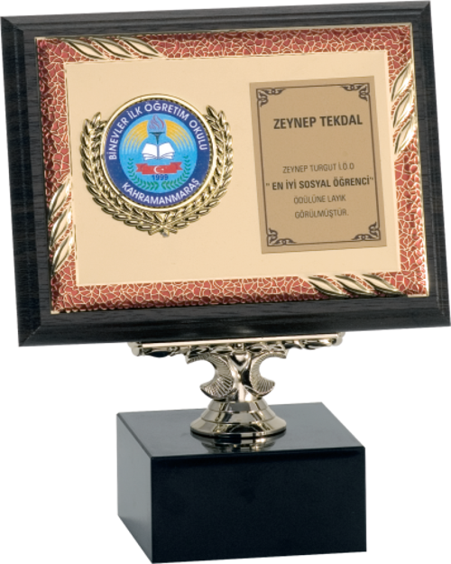 - Ahşap Plaketler - PL-096 B - 15x20 cm