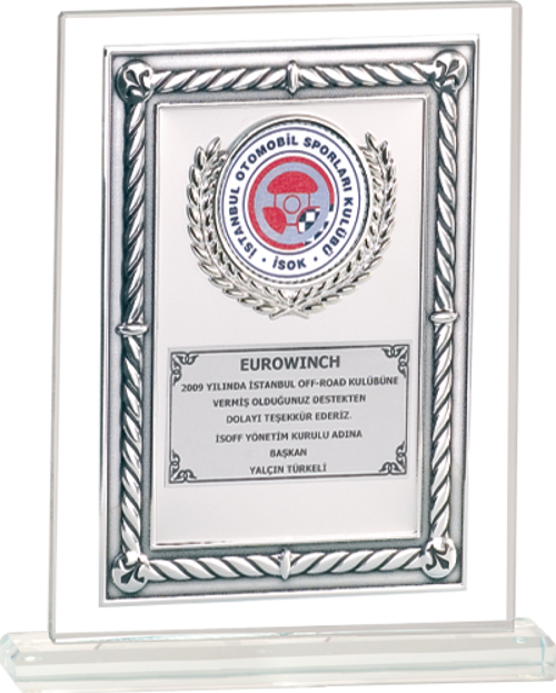 - Cam Plaketler - CM-043 B - 18x21 cm