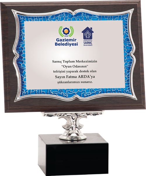 - Ahşap Plaketler - PL-036-M A - 18x24 cm
