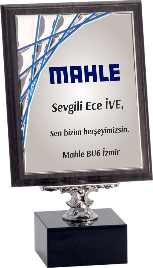 - Ahşap Plaketler - PL-098-M A - 18x24 cm