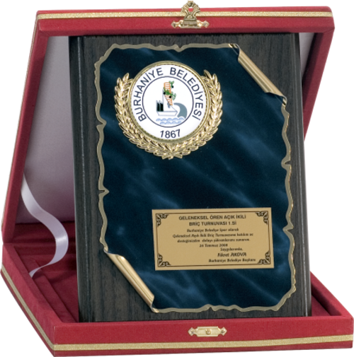 - Ahşap Plaketler - PL-105 B - 15x20 cm