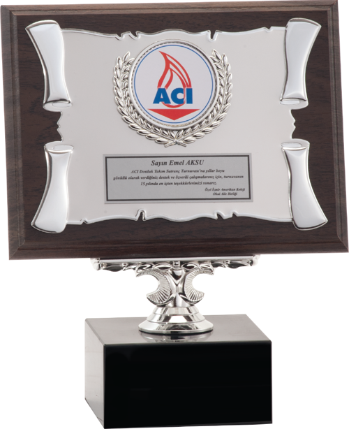 - Ahşap Plaketler - PL-040 B - 15x20 cm
