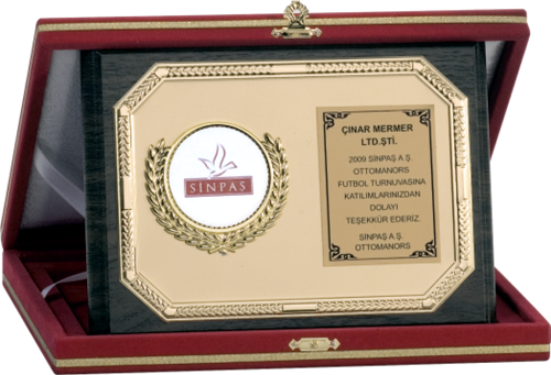 - Ahşap Plaketler - PL-043 B - 15x20 cm