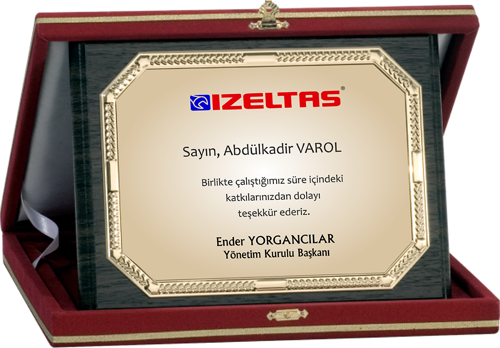 - Ahşap Plaketler - PL-043-M A - 18x24 cm
