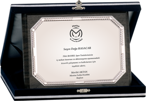 - Ahşap Plaketler - PL-047-M B - 15x20 cm