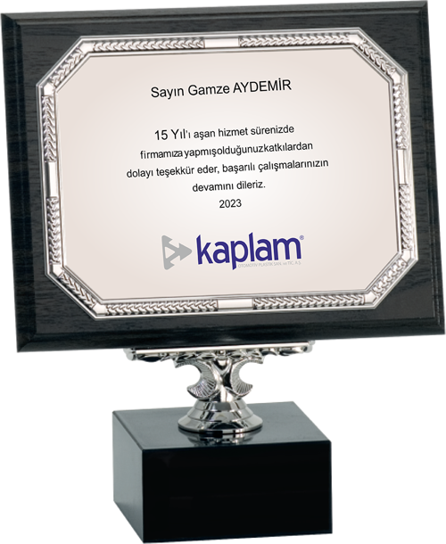 - Ahşap Plaketler - PL-048-M A - 18x24 cm