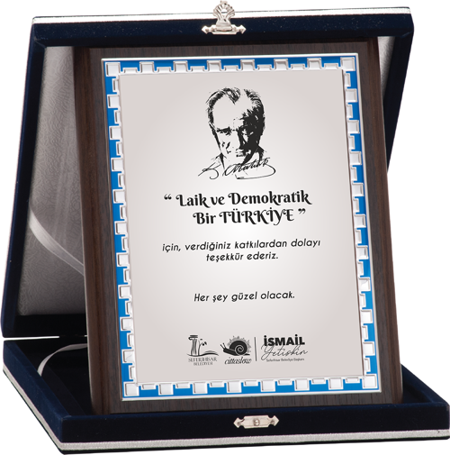 - Ahşap Plaketler - PL-049-M A - 18x24 cm
