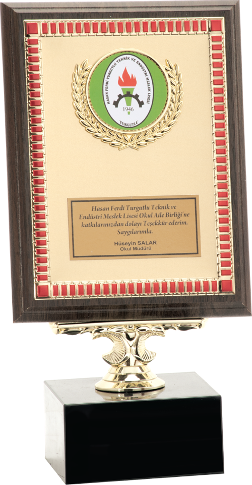 - Ahşap Plaketler - PL-054 B - 15x20 cm