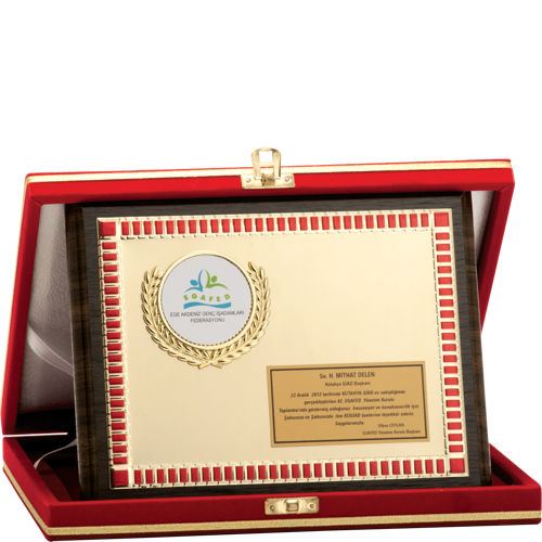 - Ahşap Plaketler - PL-055 A - 18x24 cm
