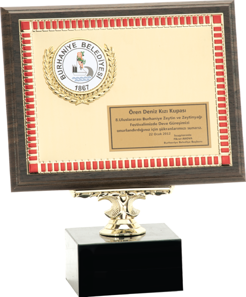 - Ahşap Plaketler - PL-056 A - 18x24 cm