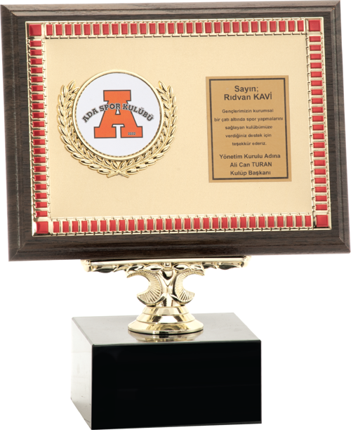 - Ahşap Plaketler - PL-056 B - 15x20 cm