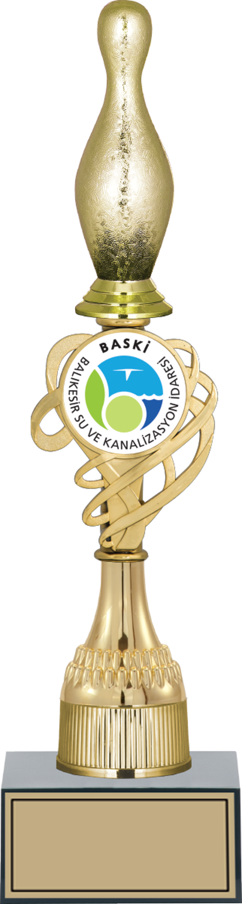 - Figürlü Kupalar - Bowling / Pin Figürlü Kupalar FG-033 C - 37 cm
