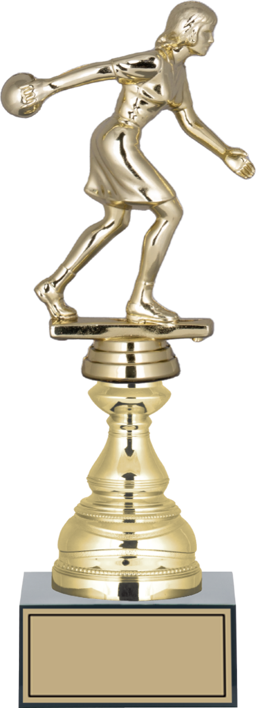 - Figürlü Kupalar - Bowling Kadın Figürlü Kupalar FG-023 C - 28 cm