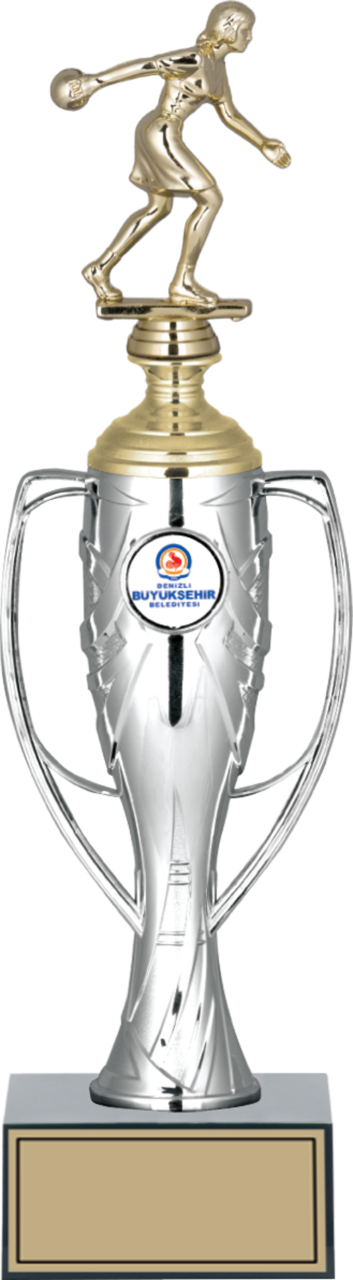 - Figürlü Kupalar - Bowling Kadın Figürlü Kupalar FG-025 B - 36 cm