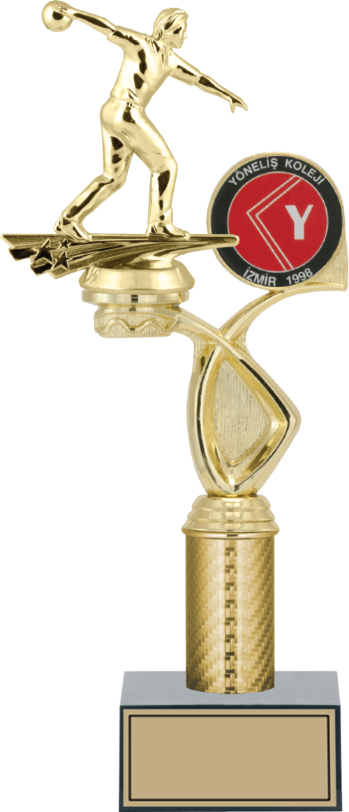 - Figürlü Kupalar - Bowling Erkek Figürlü Kupalar FG-015 C - 35 cm